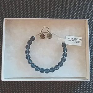 NWT Alex And Ani Luna Blue Sky Bracelet